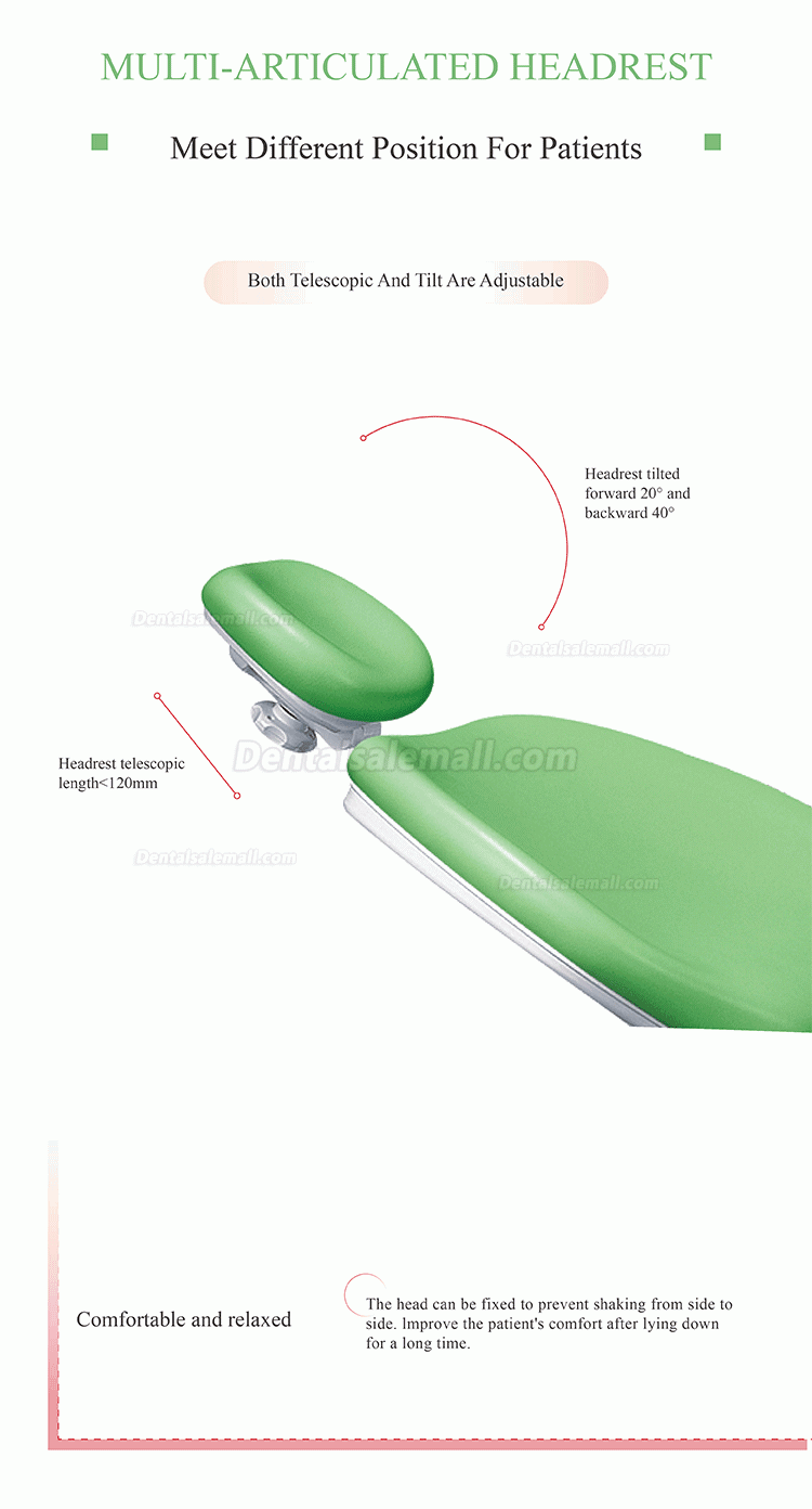 Gladent® GD-S200 Simple Dental Chair Treatment Unit With Ceramic Rotatable Spitton